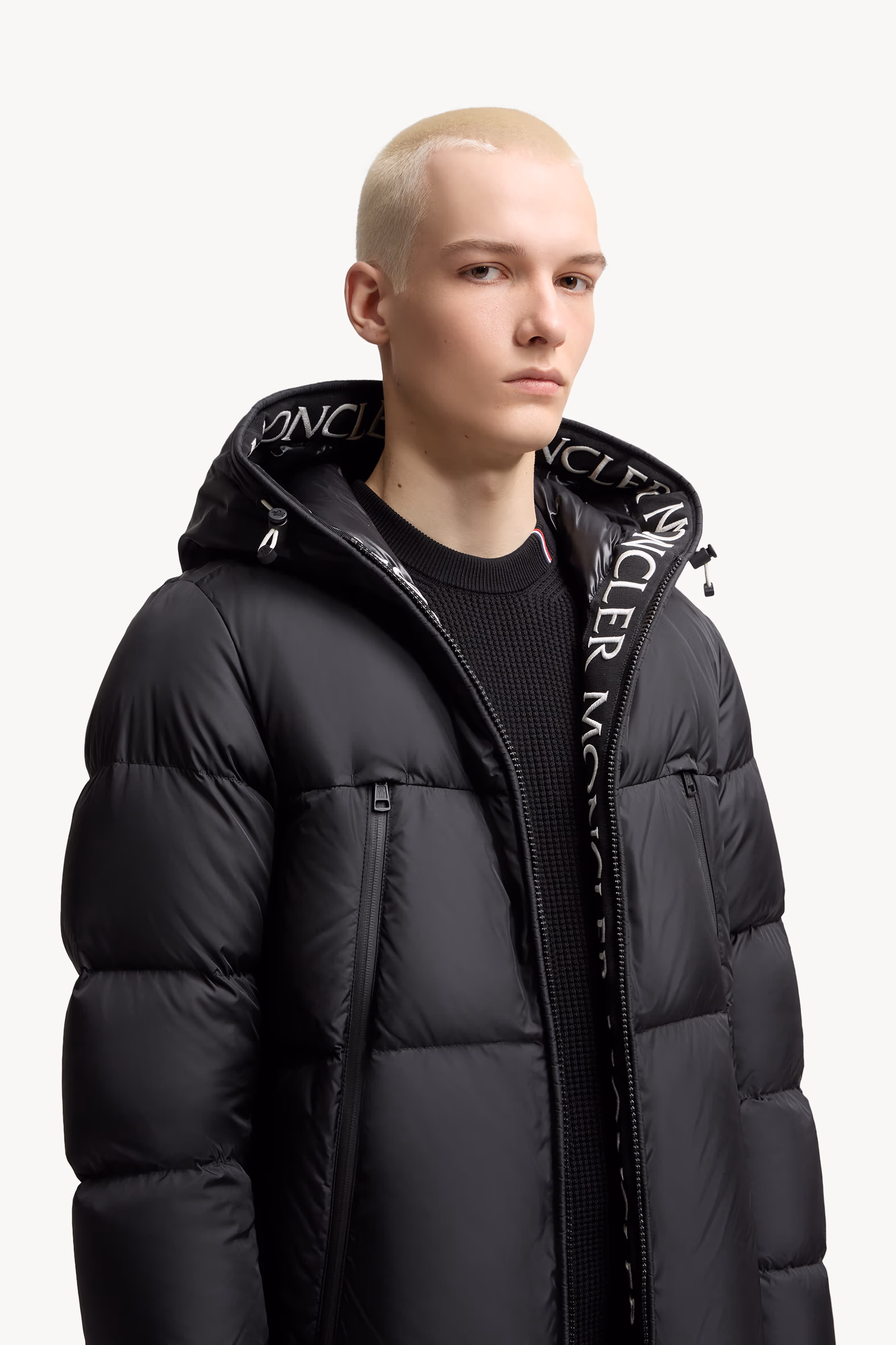 Montcla Hooded Short Down Jacket Men Black Moncler 6